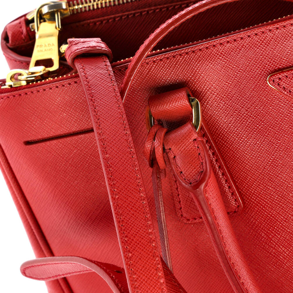 Prada Double Zip Lux Tote Saffiano #248554P10B - Picture 6 of 8